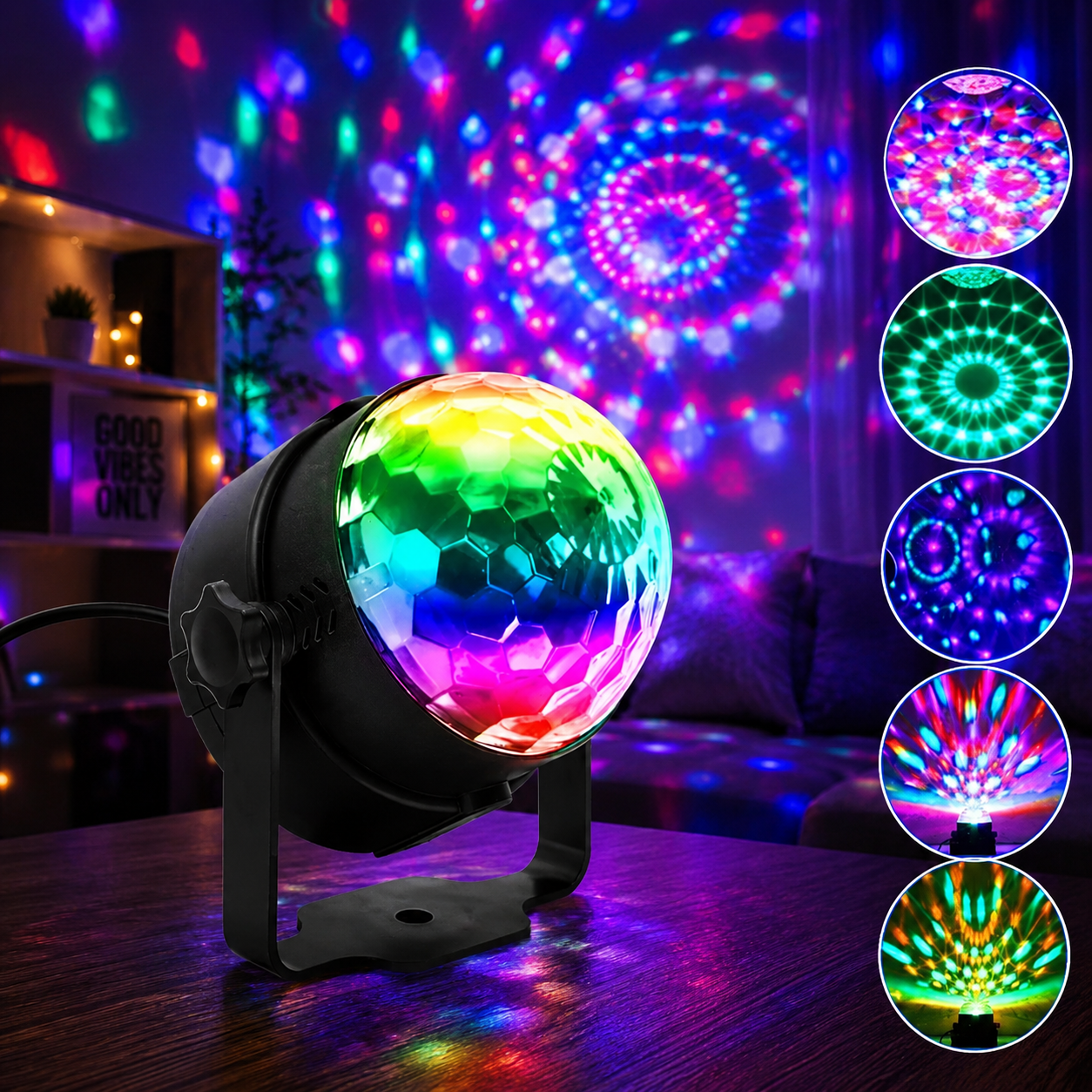 MINI PROYECTOR DE LUCES DISCOTECA