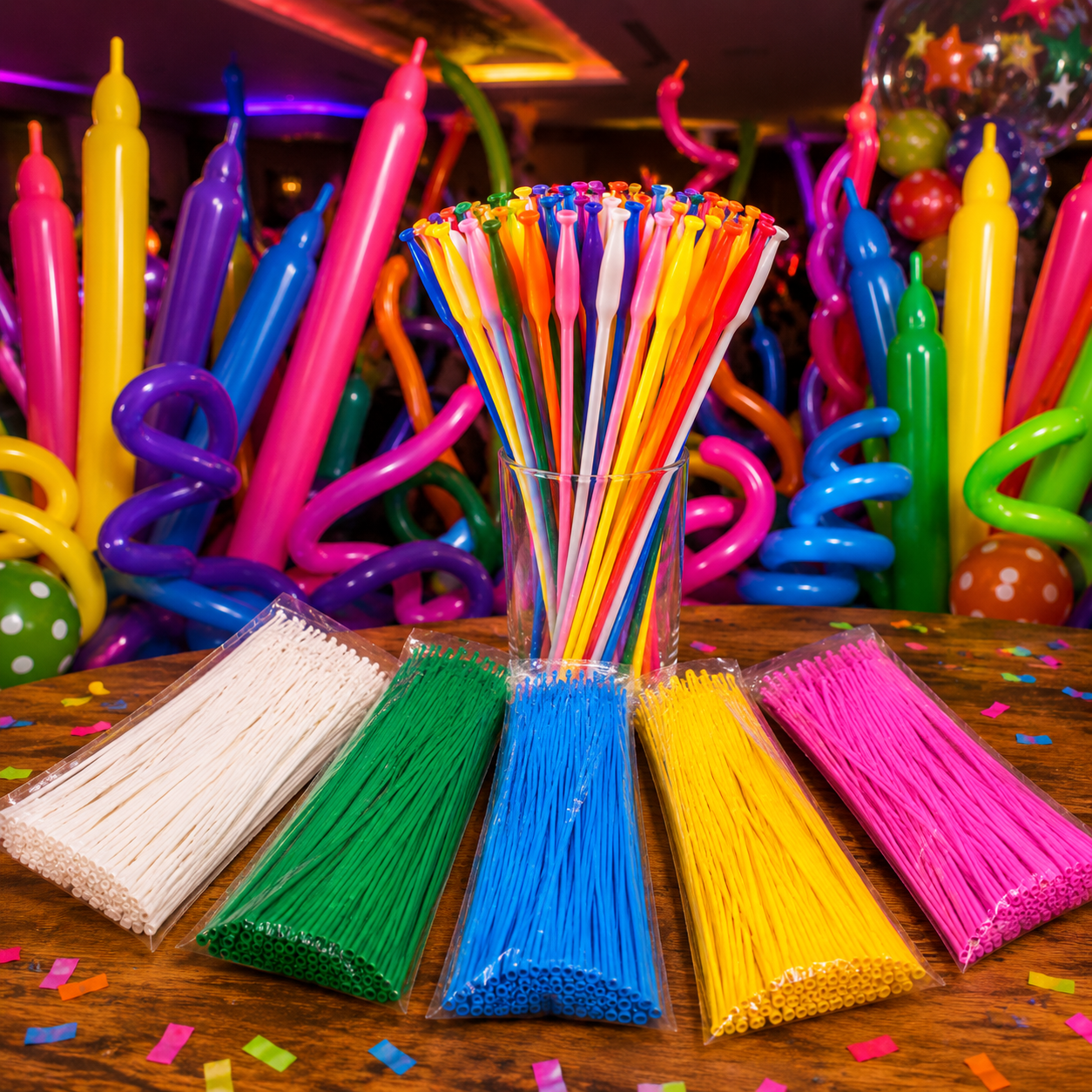 PACK DE 100 GLOBOS PENCIL