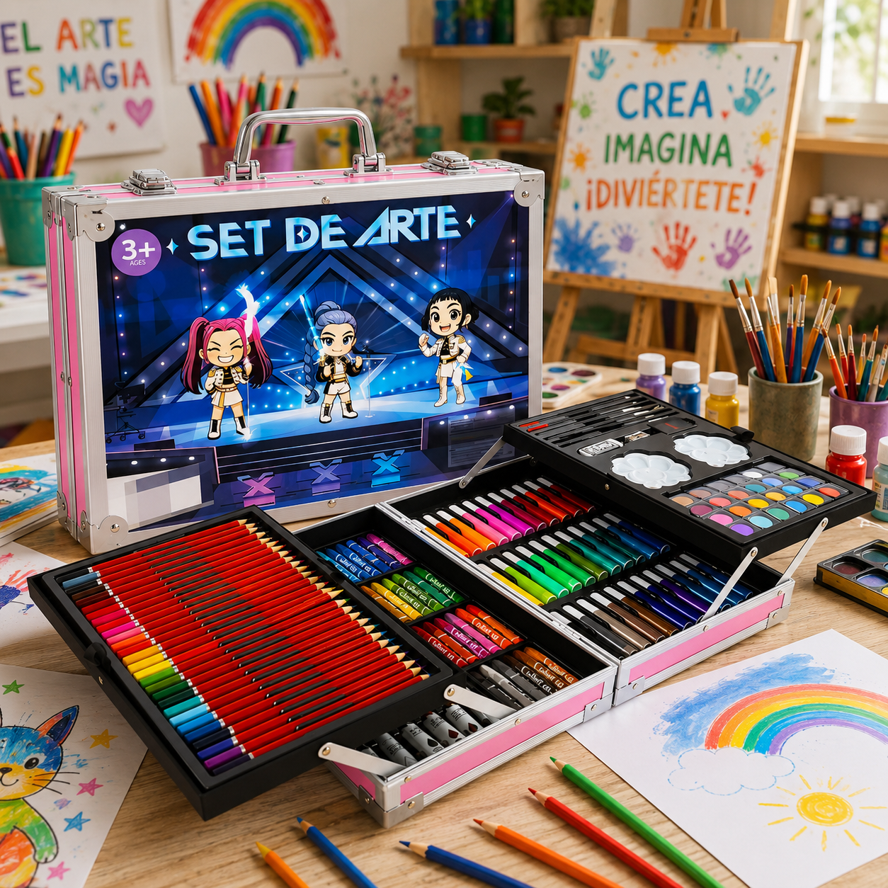 SET DE ARTE KPOP DE 145 PIEZAS