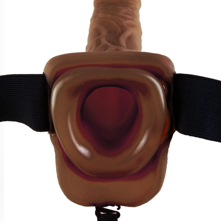FETISH FANTASY SERIES - SANGLE CREUSE 9 AVEC BOULES 22.9CM MARRON 3