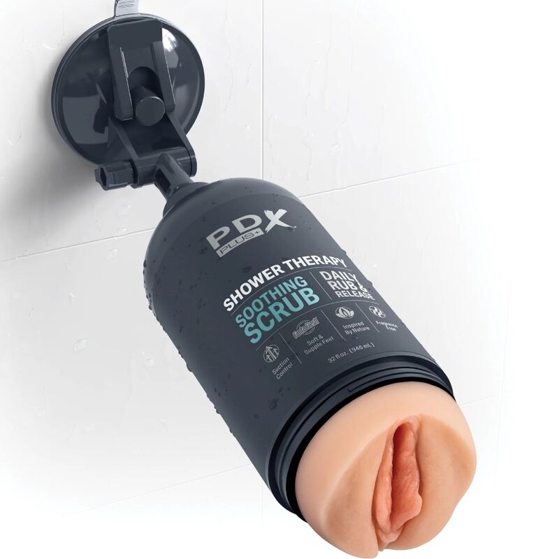 PDX PLUS - جهاز استمناء بتصميم زجاجة أنيق وشامبو ملطف 2
