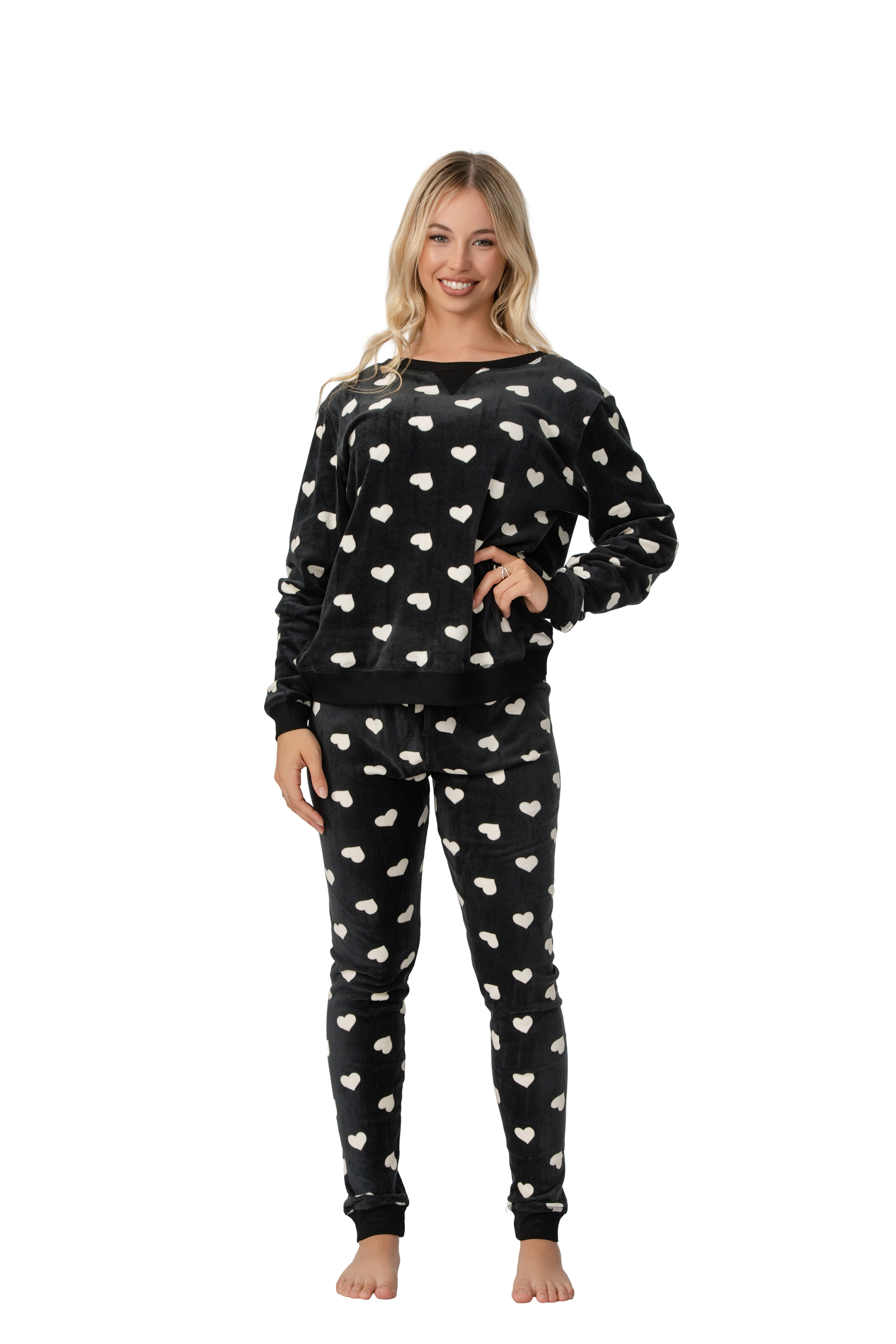 7475. PIJAMA PLUSH CORAZONES - Image 1