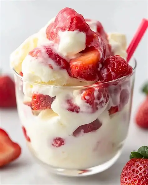 Fresas con crema