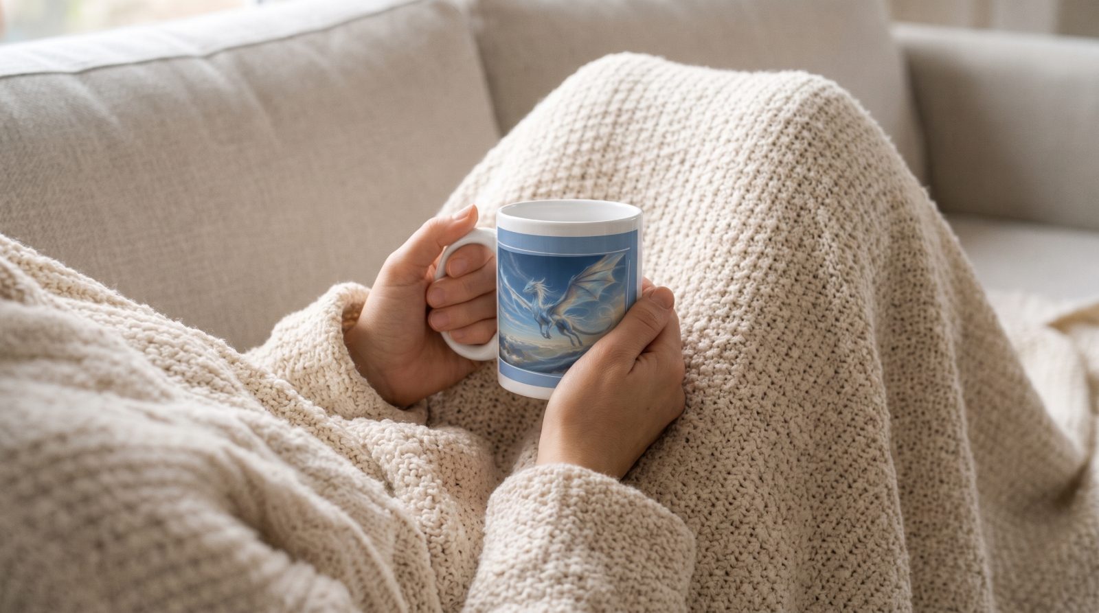 Luftdrache Tasse – Drachentasse mit Spruch und Begleitheft | Elementardrachen 2