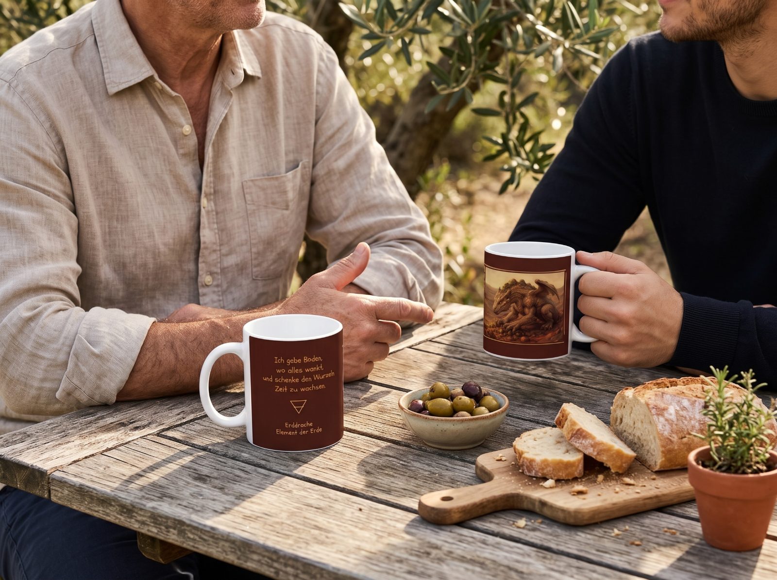 Erddrache Tasse – Drachentasse mit Spruch und Begleitheft | Elementardrachen - Image 1