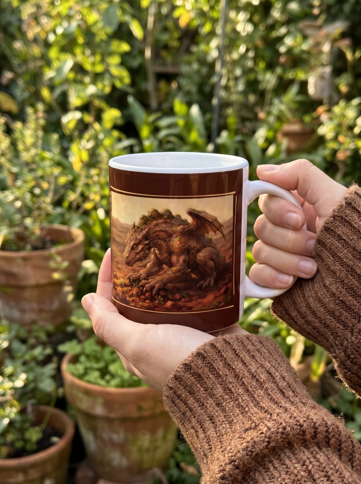 Erddrache Tasse – Drachentasse mit Spruch und Begleitheft | Elementardrachen 2