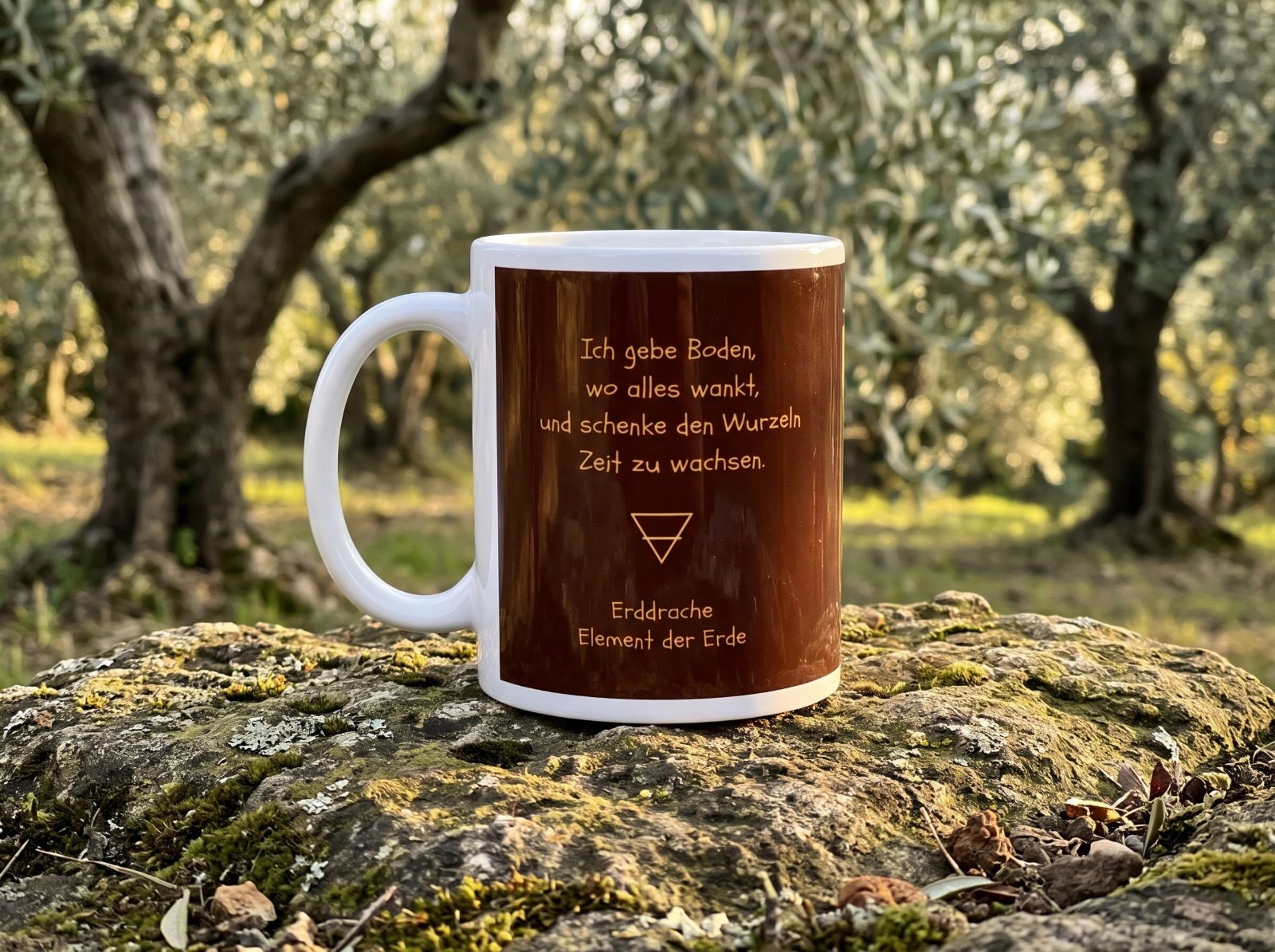Erddrache Tasse – Drachentasse mit Spruch und Begleitheft | Elementardrachen 4