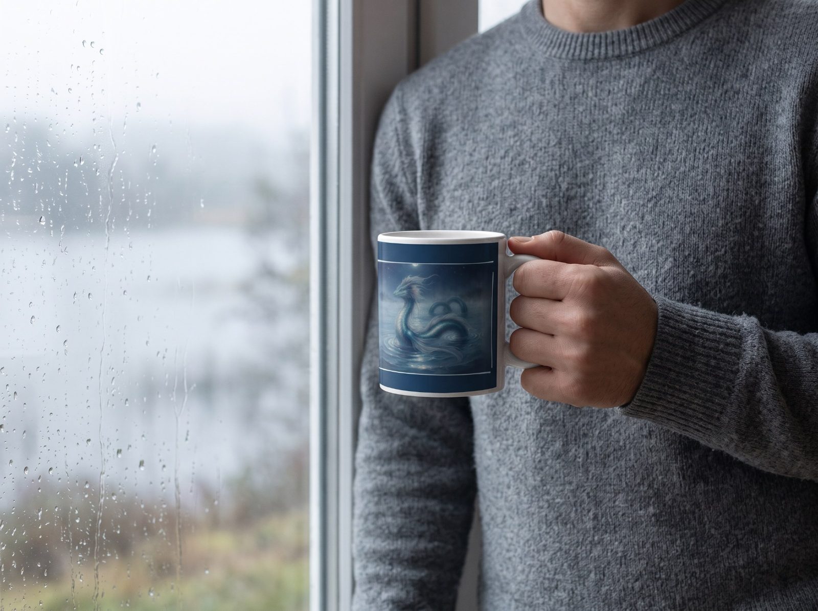 Wasserdrache Tasse – Drachentasse mit Spruch und Begleitheft | Elementardrachen - Image 1