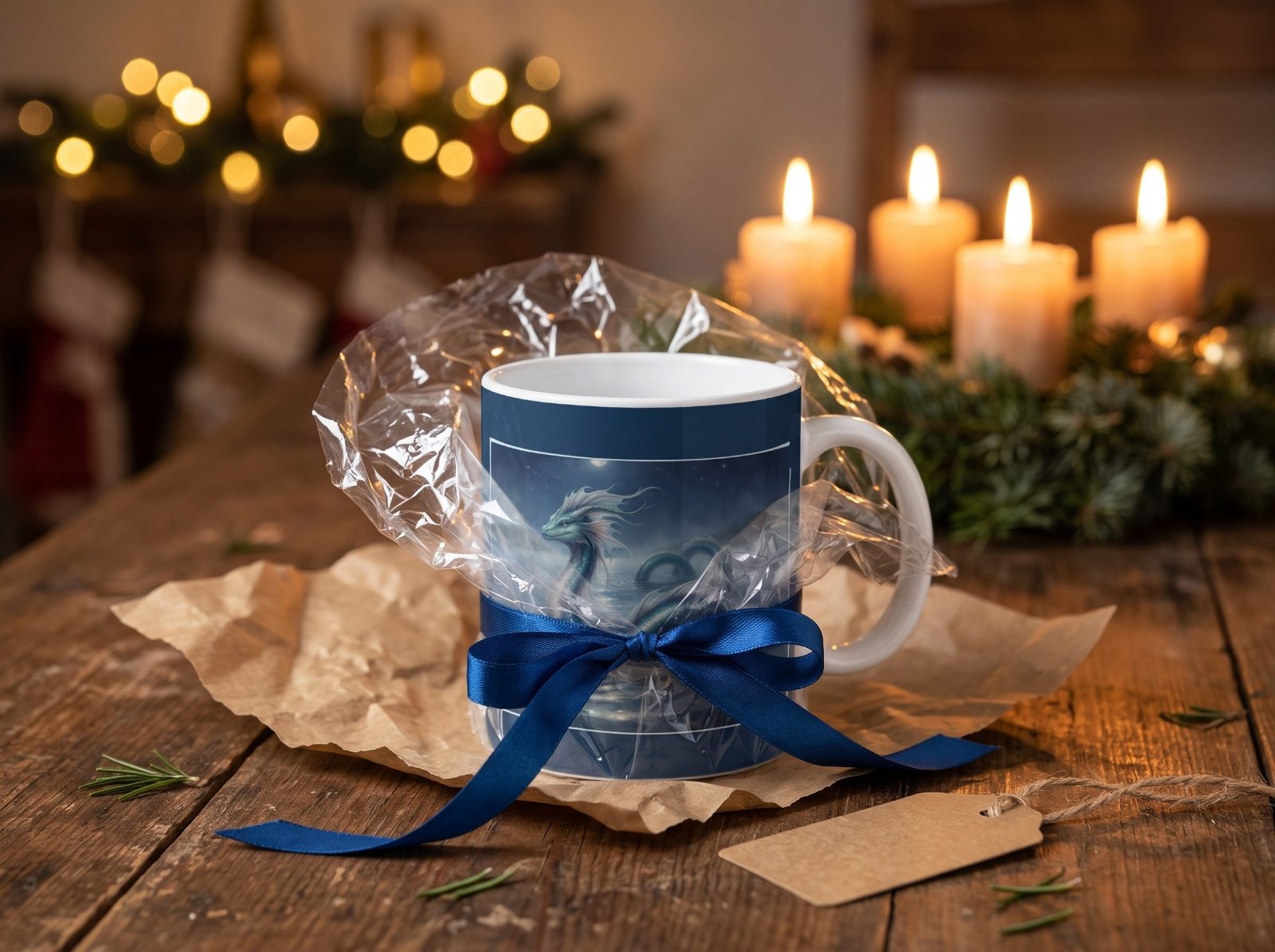 Wasserdrache Tasse – Drachentasse mit Spruch und Begleitheft | Elementardrachen 3
