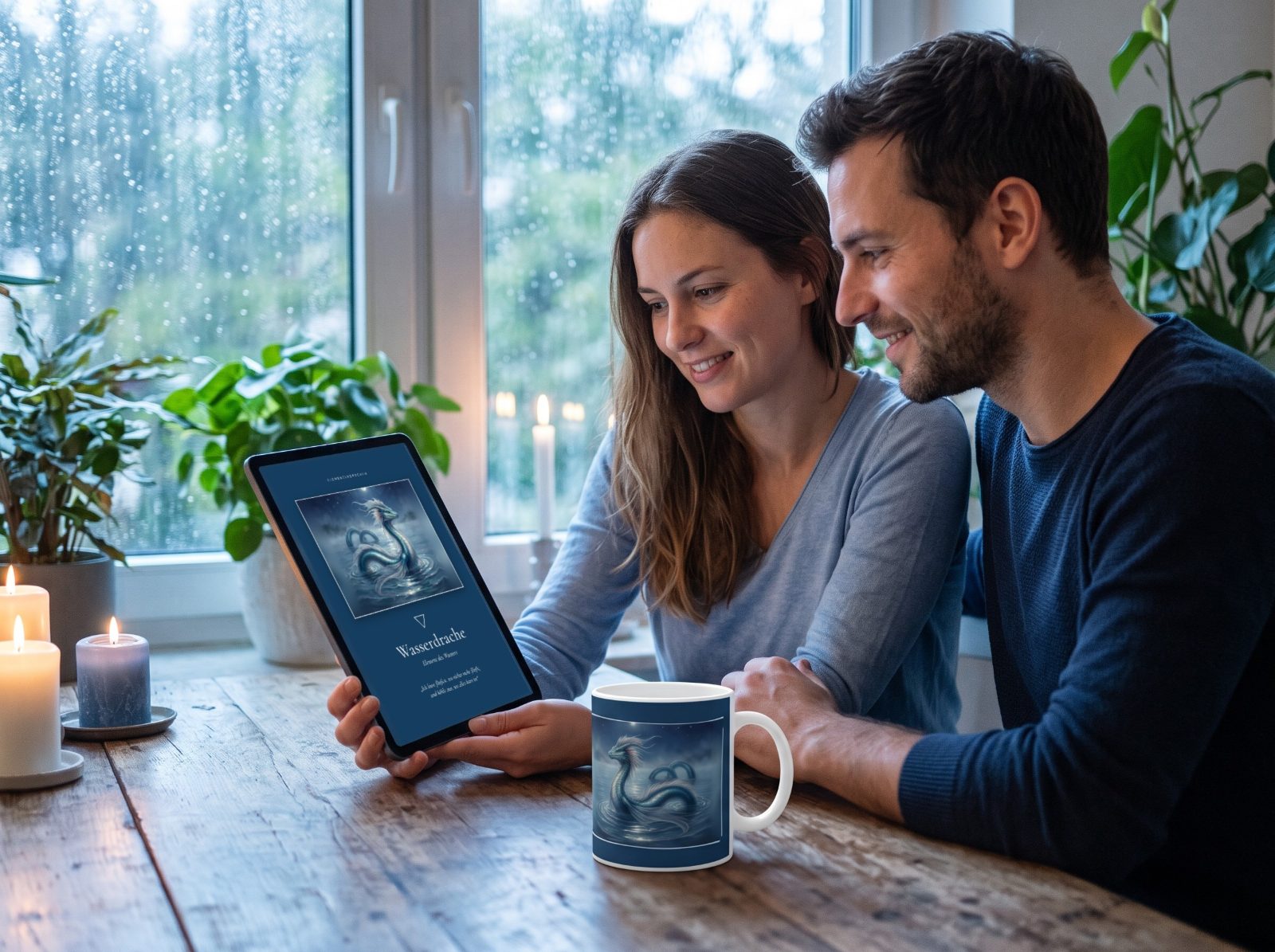 Wasserdrache Tasse – Drachentasse mit Spruch und Begleitheft | Elementardrachen 4