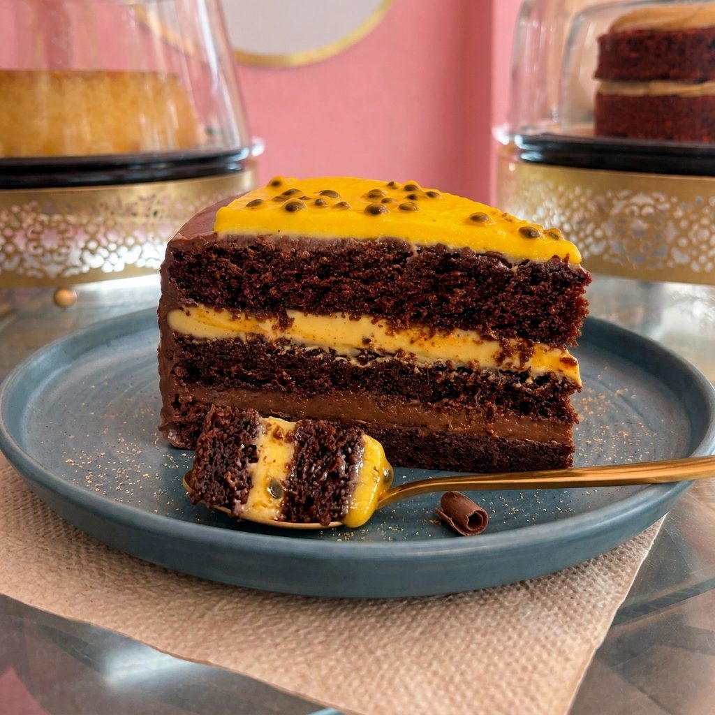 Torta de chocomaracuya (Porción)