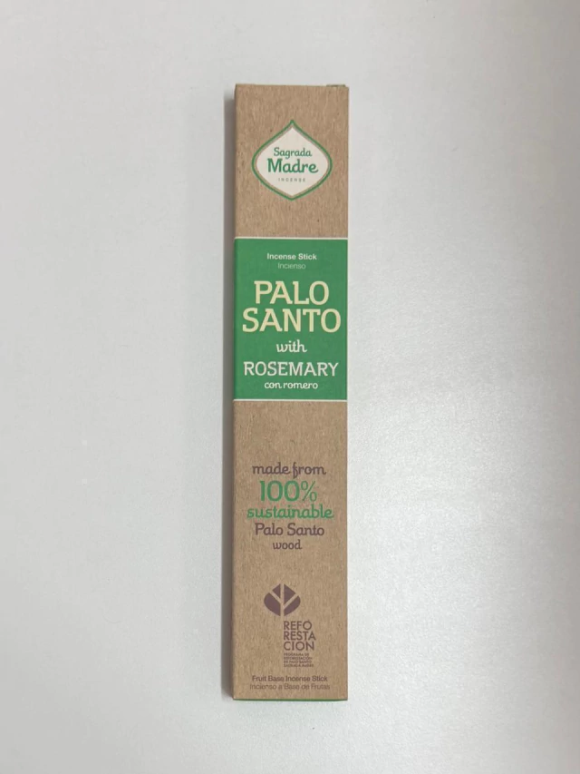 Palo Santo with ROSEMARY con romero Sagrada Madre