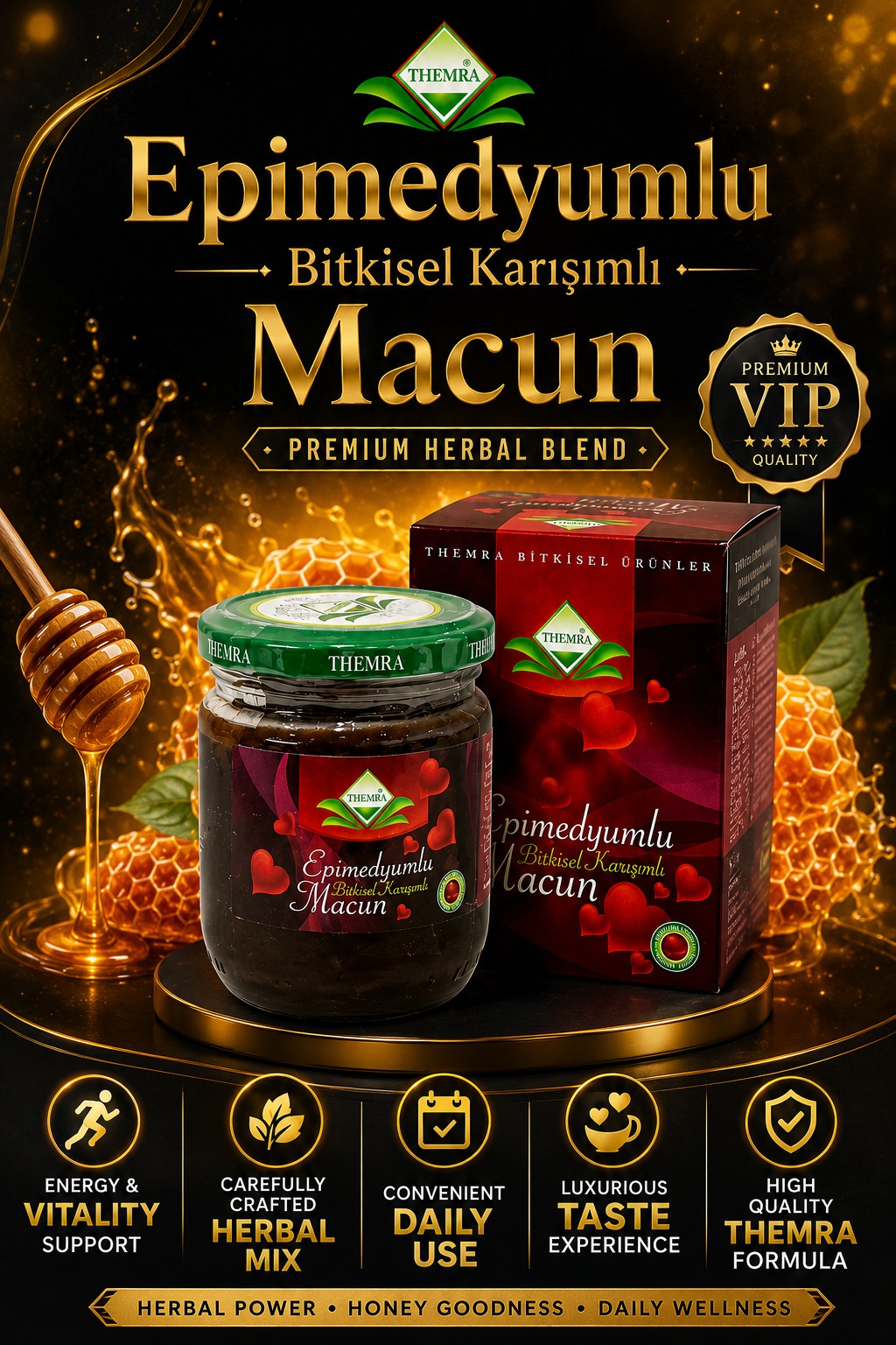 Epimedium Macun Turkish Honey Jar (240 gram) - Image 1