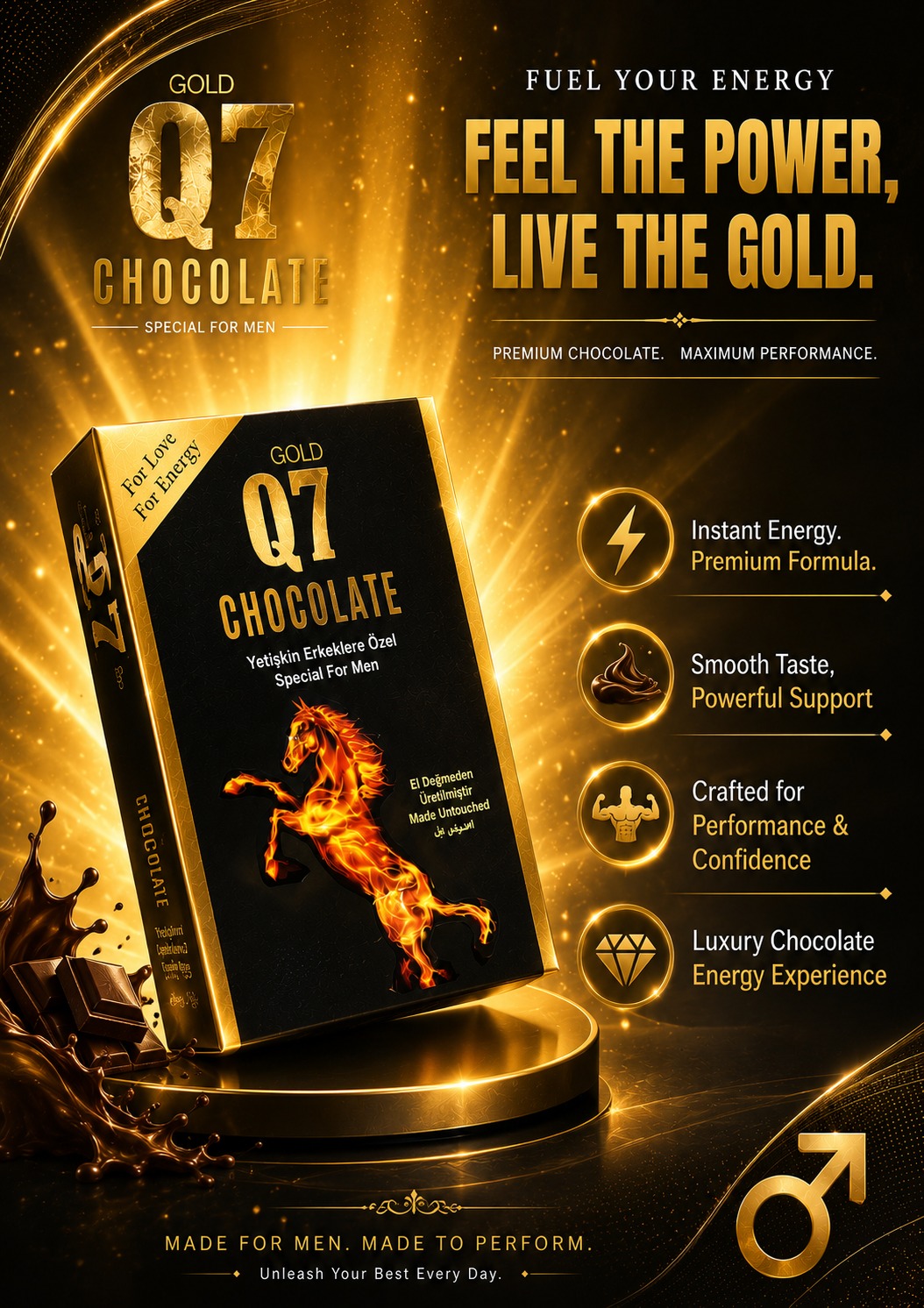 Gold Q7 Men’s Chocolate 12 pieces (Special Edition) - Image 1
