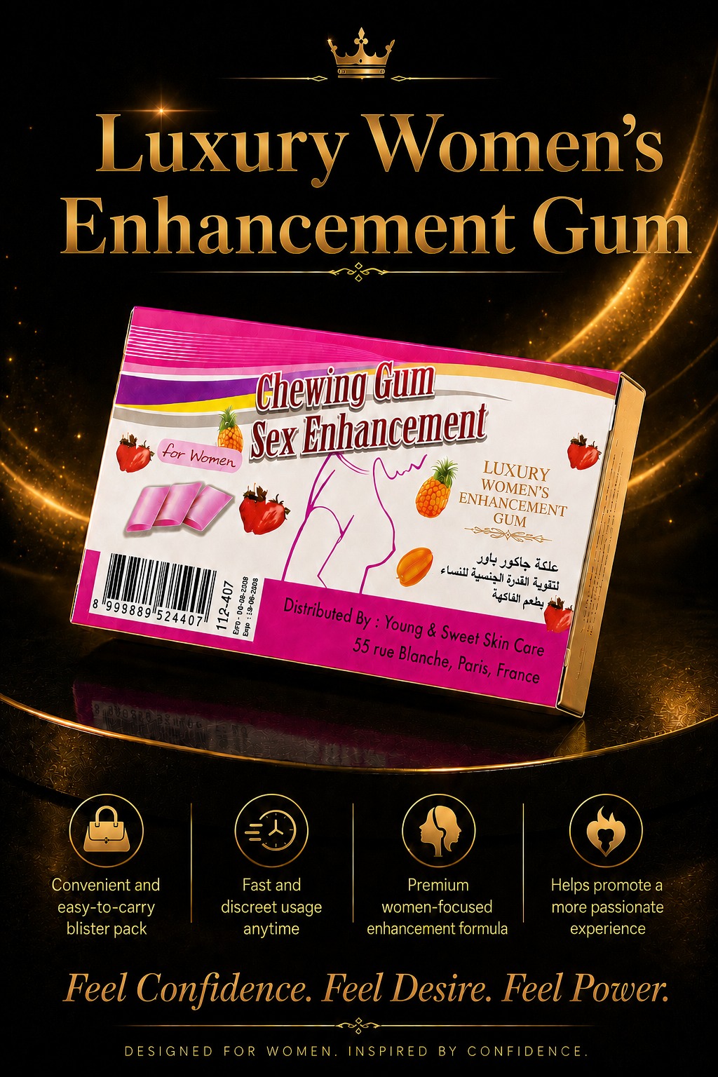 JAGUAR POWER WOMEN’S CHEWING GUM 2