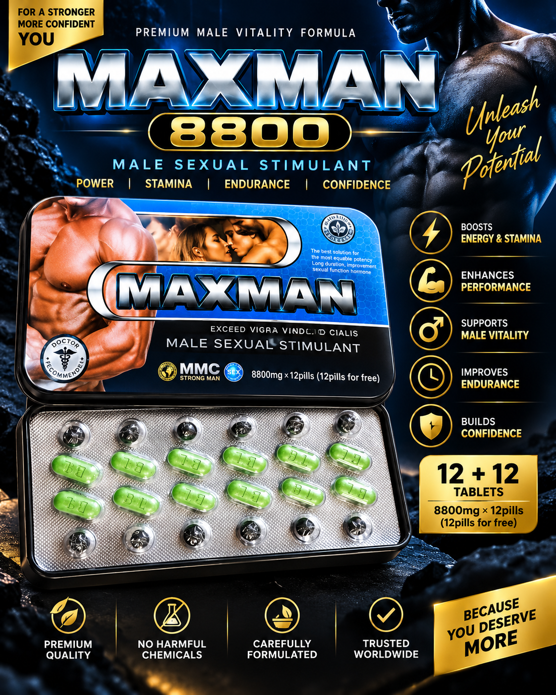 MAXMAN Tablets 8800