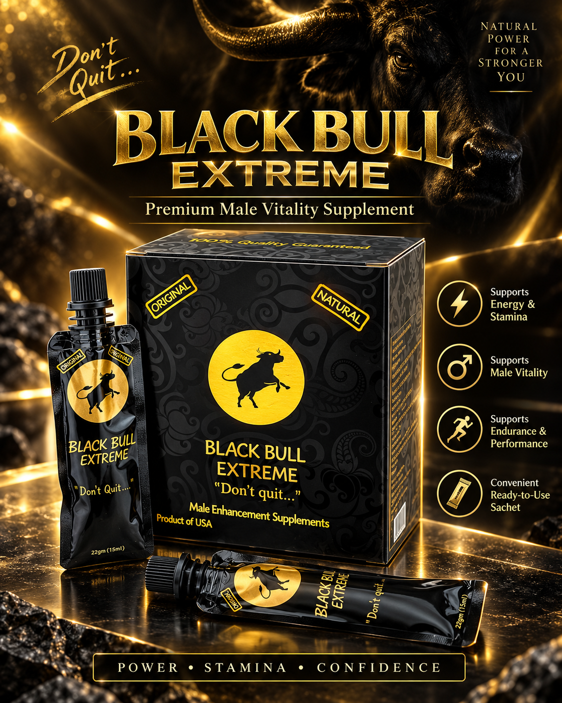 BLACK BULL EXTREME (Male Vitality Liquid Supplement) - Image 1