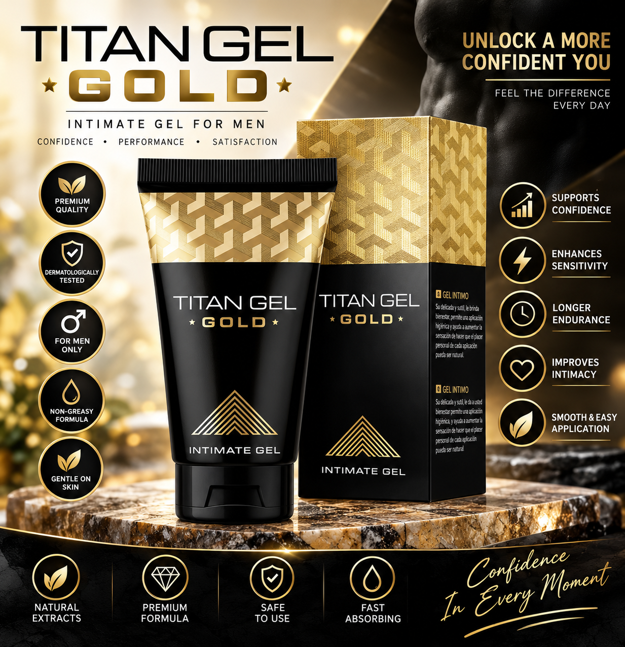 TITAN GEL GOLD (Men’s Intimate Gel)