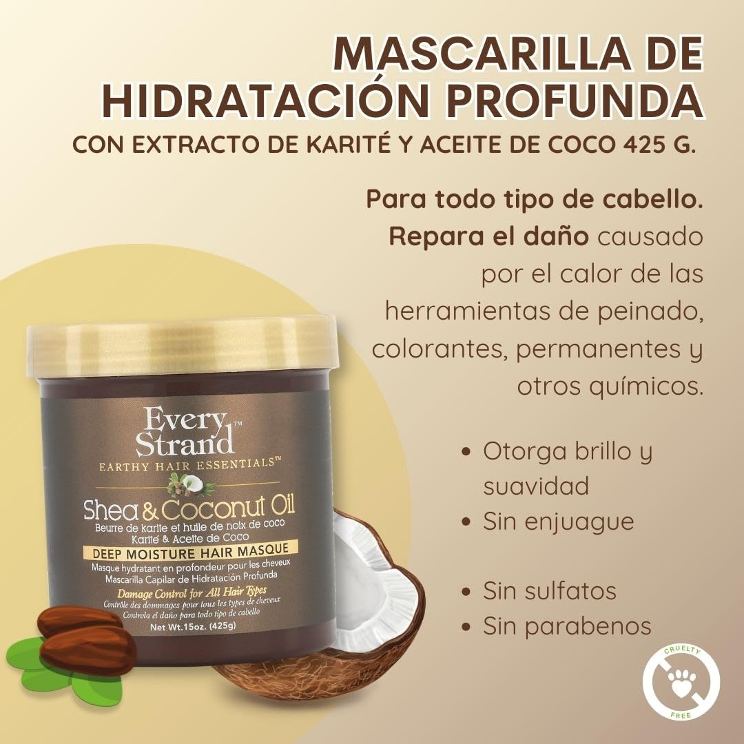 Mascarilla de coco y manteca de karité