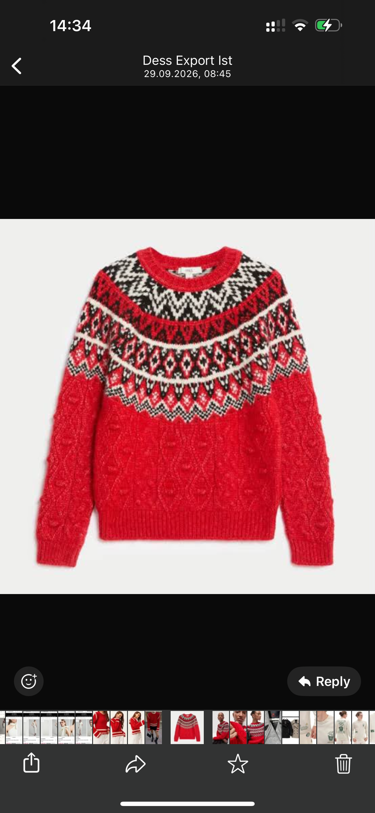 M&S Fair Isle Jumper