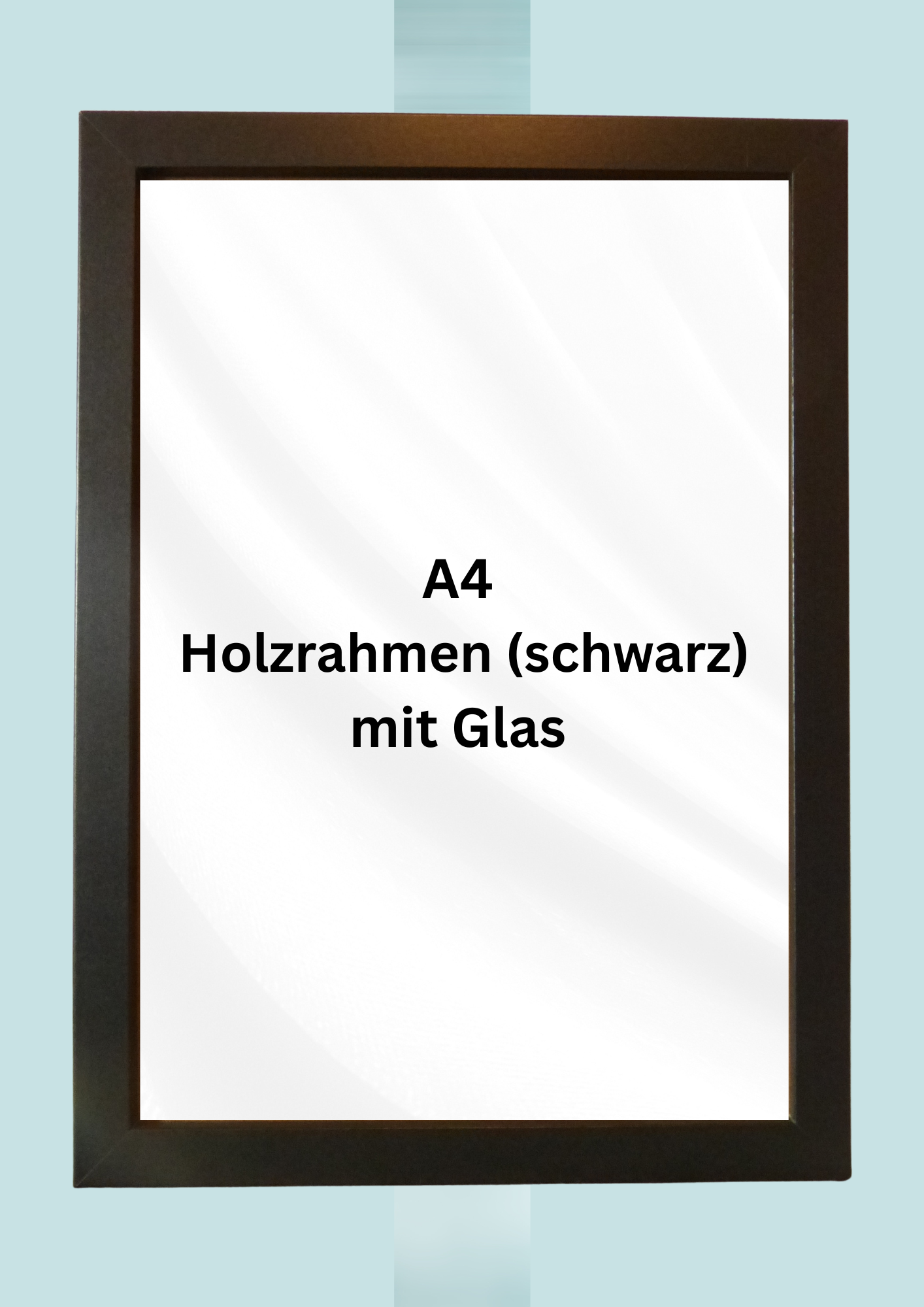 Bilderrahmen A4 in Holzoptik mit Glasscheibe 3