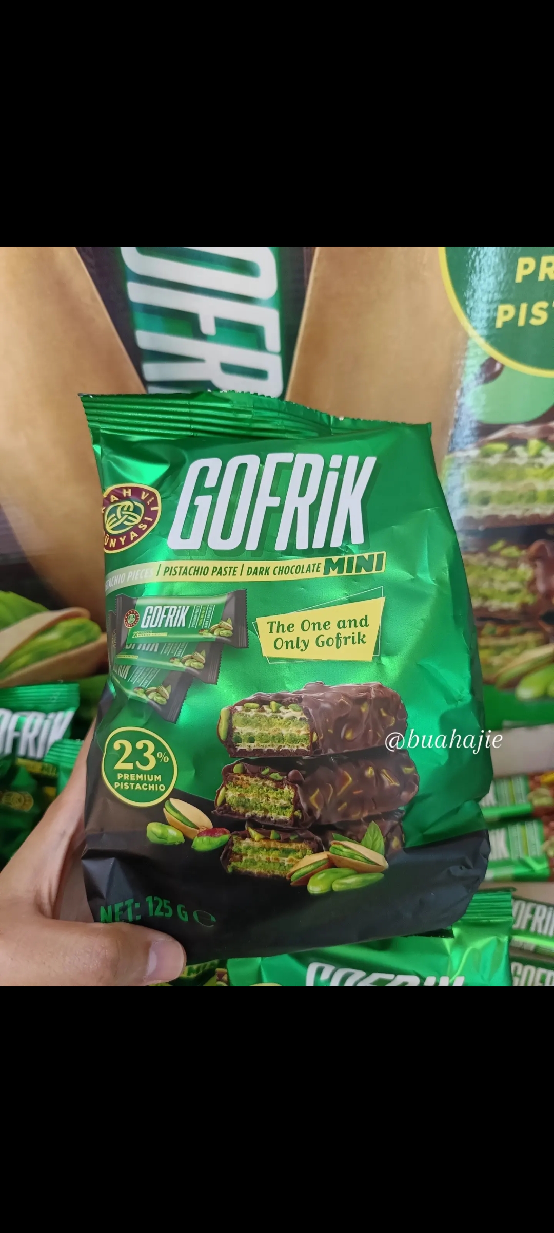 Gofrik dark chocolate pouch