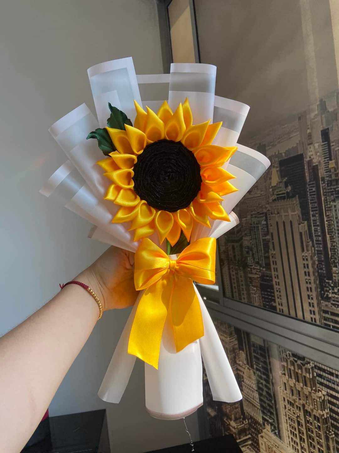Bouquet de girasol de tela  2