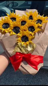 Bouquet de girasol de tela  3