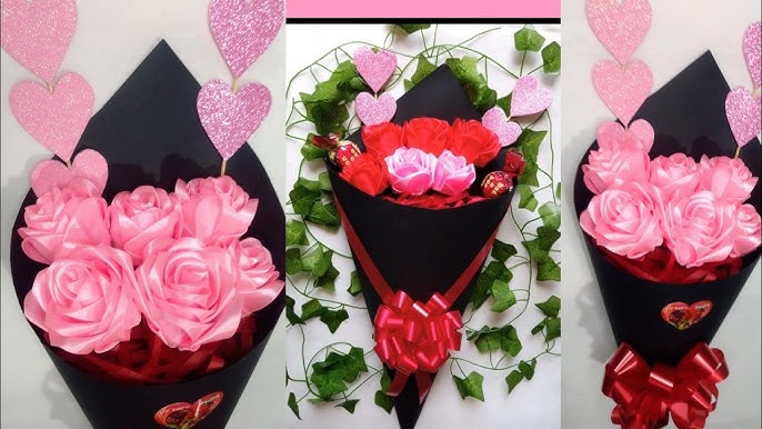 Ramo de mini rosas en cono  - Image 1