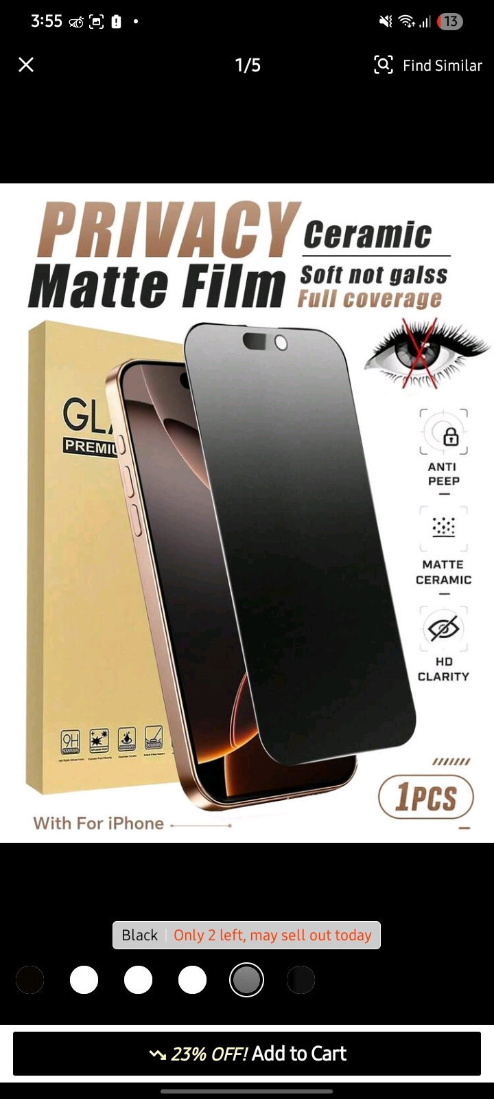 Privacy Screen Protector 