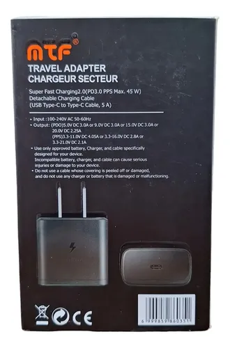 CARGADOR TYPE - C 