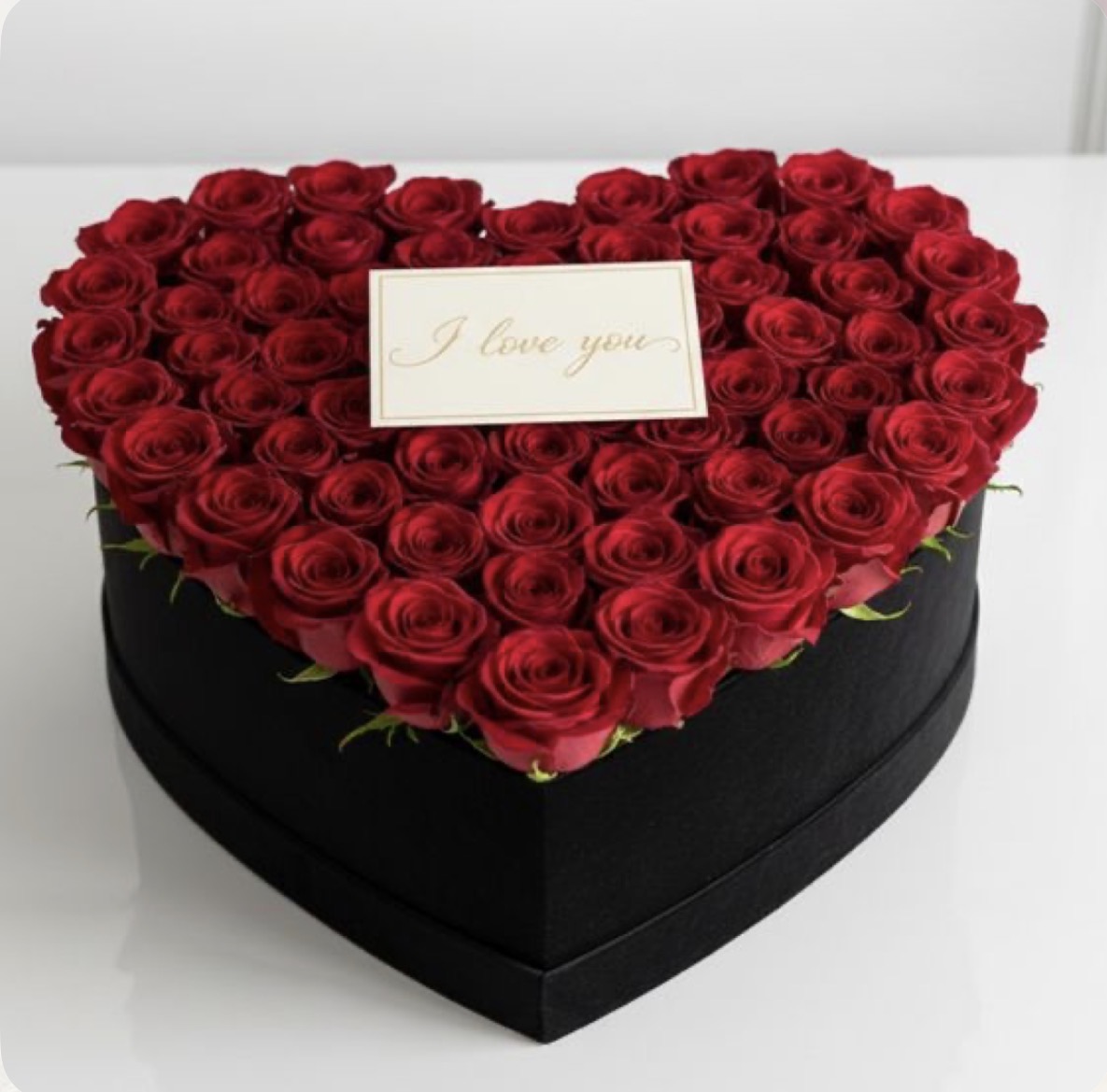 Passion Rouge - Roses Rouges en Boîte Cœur 2