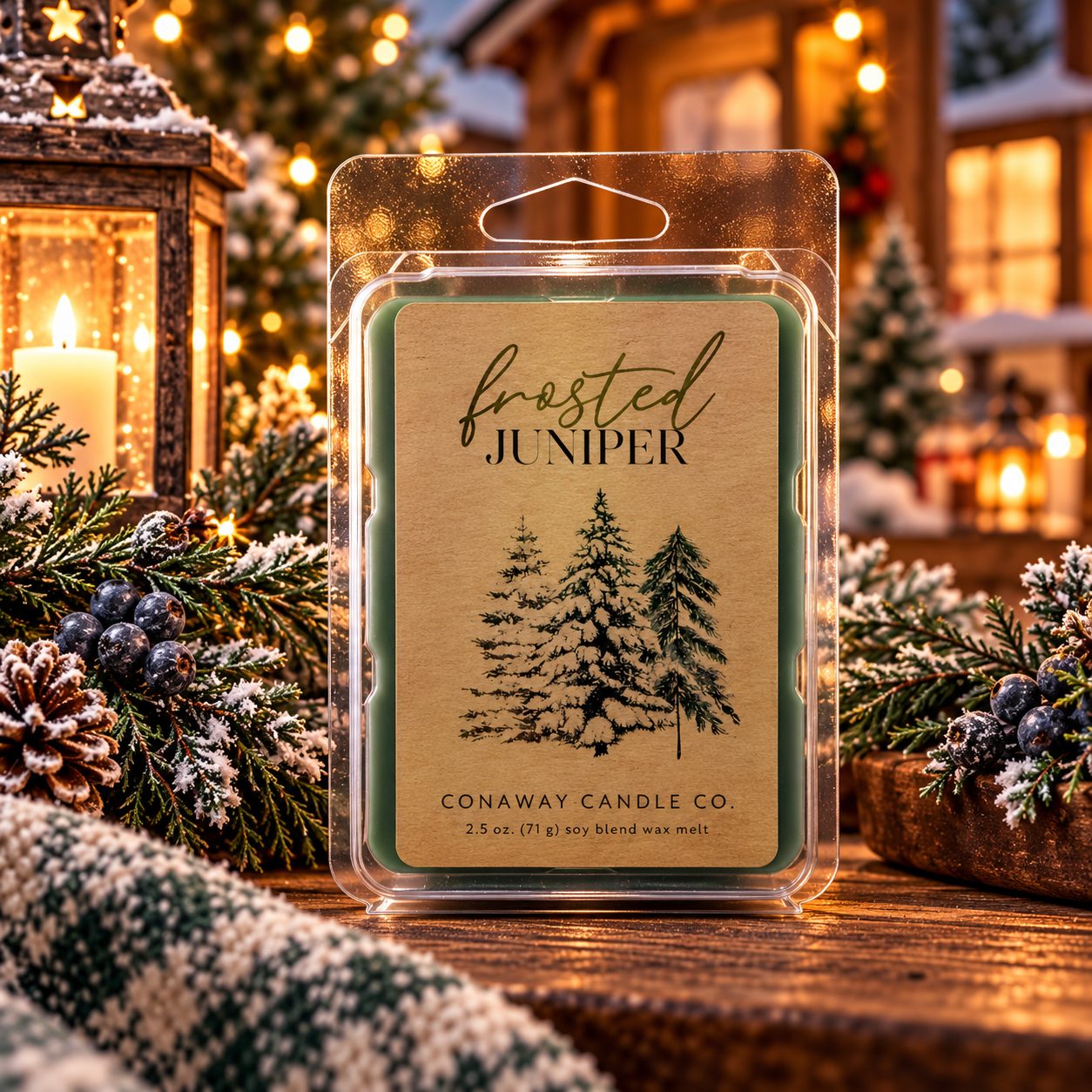 2.5oz Frosted Juniper Wax Melts