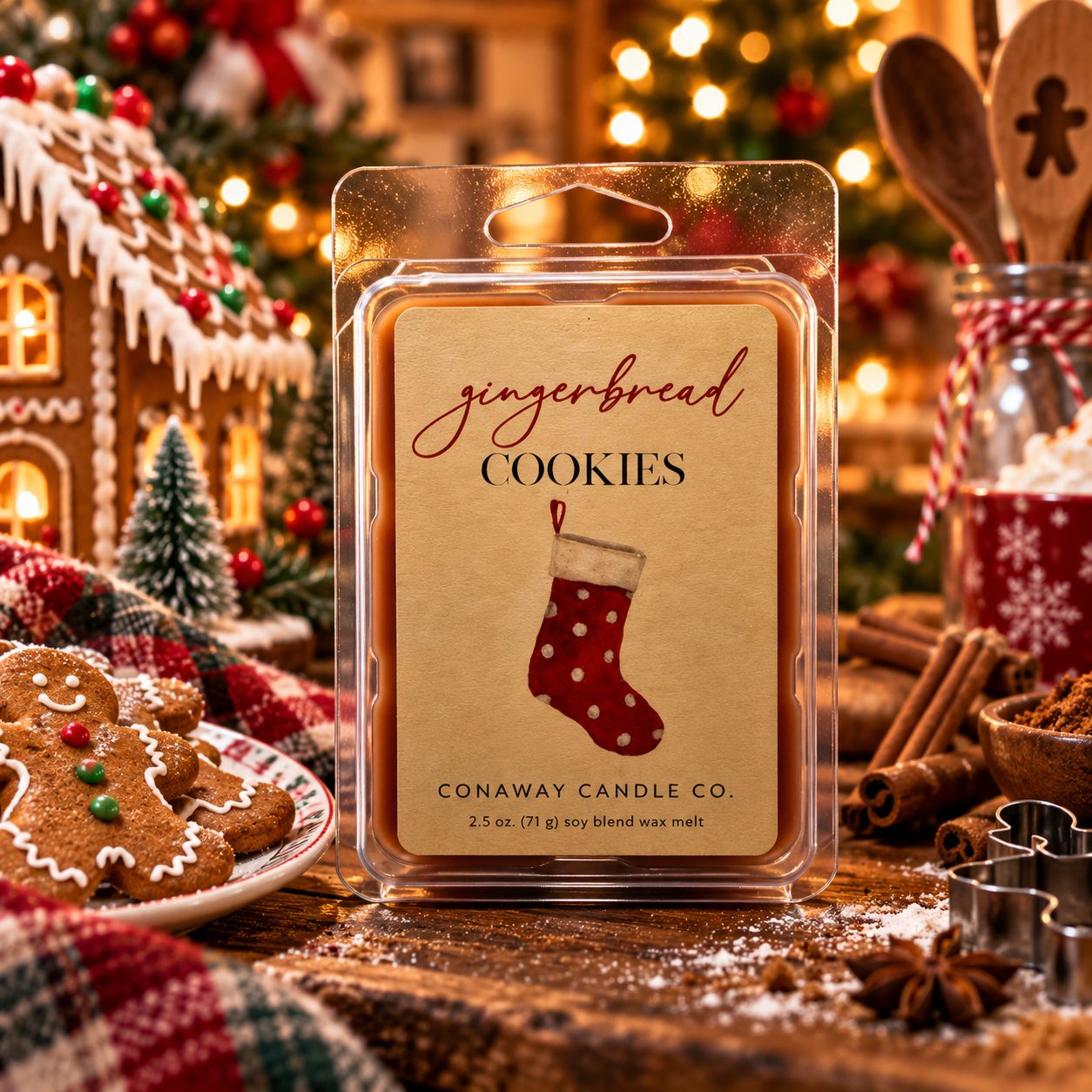 2.5oz Gingerbread Cookies Wax Melts