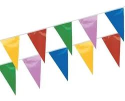 banderin multicolor plastico