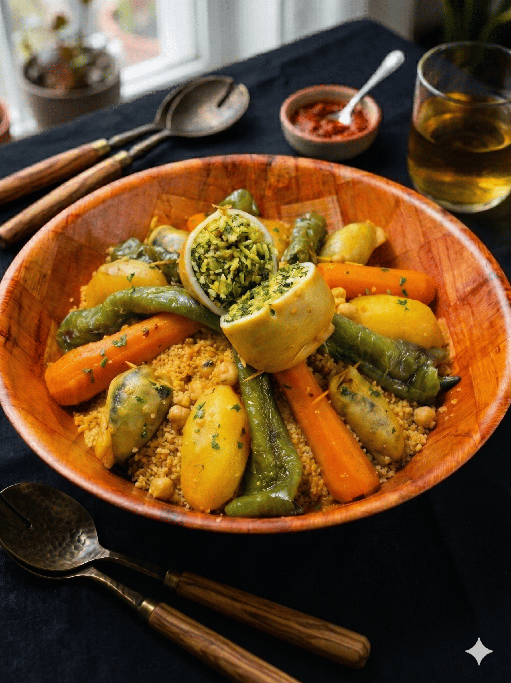 Couscous Calamar farci 