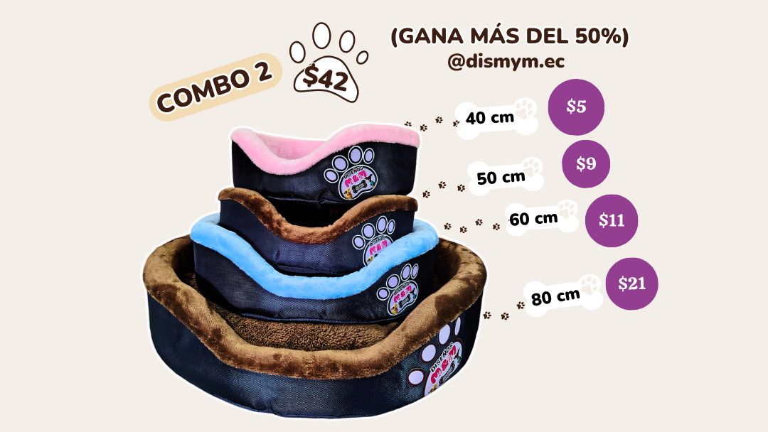 COMBO #2 Camas redondas económicas