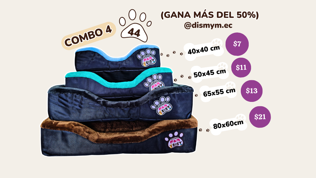 COMBO #4 Camas rectangulares económicas