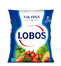 SAL DE MESA LOBOS FINA 1KG X 10 UN