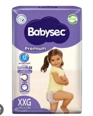 PAÑAL BABYSEC PREMIUM 14UN XXG