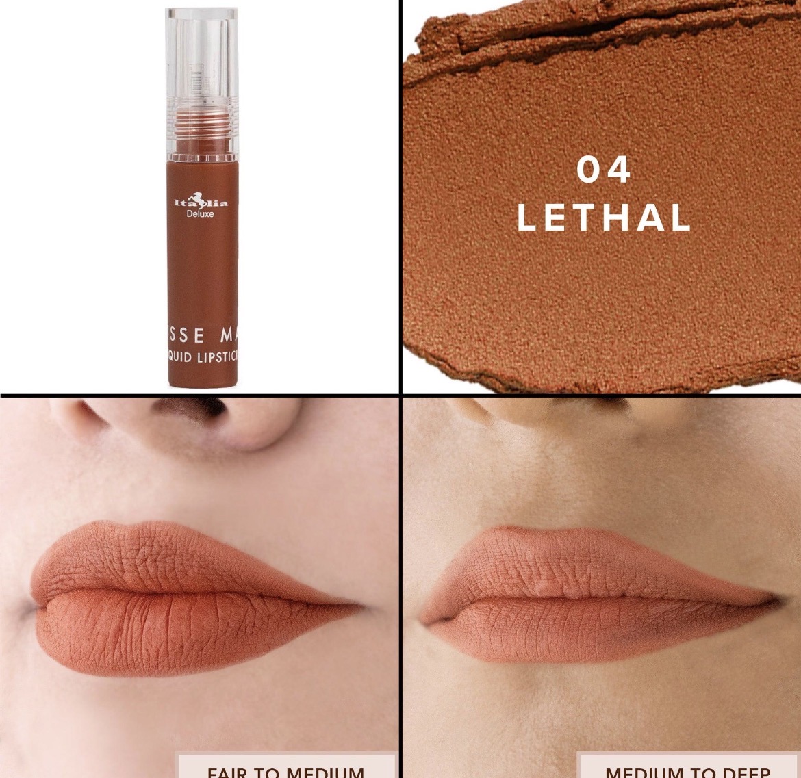 Labial líquido mate. 