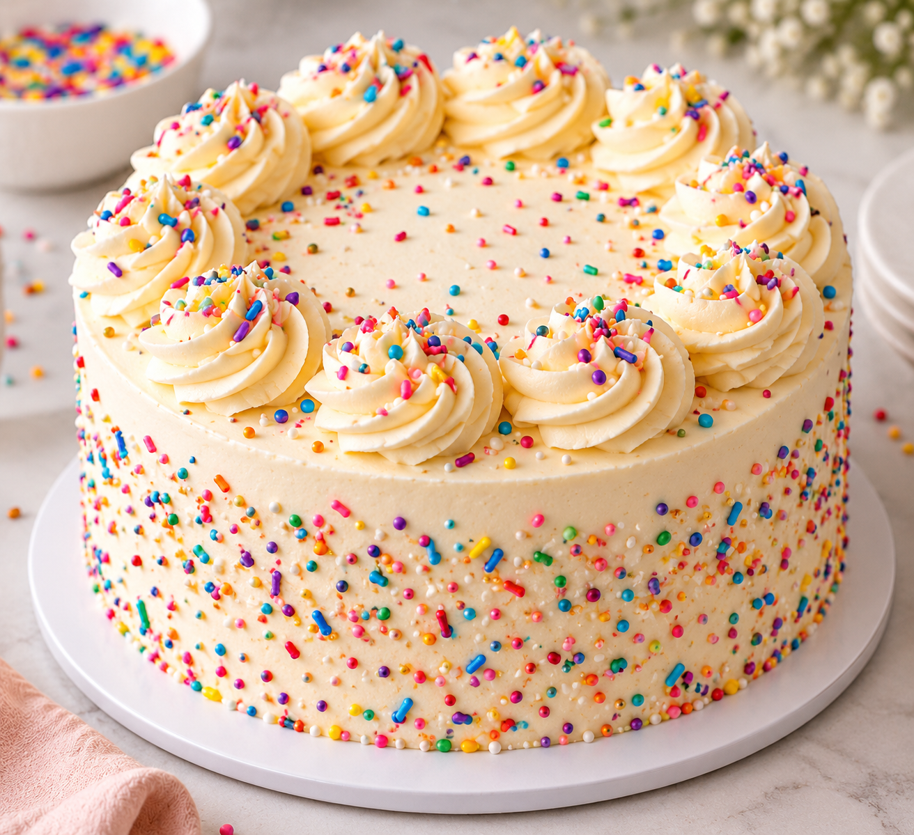 Tarta de vainilla