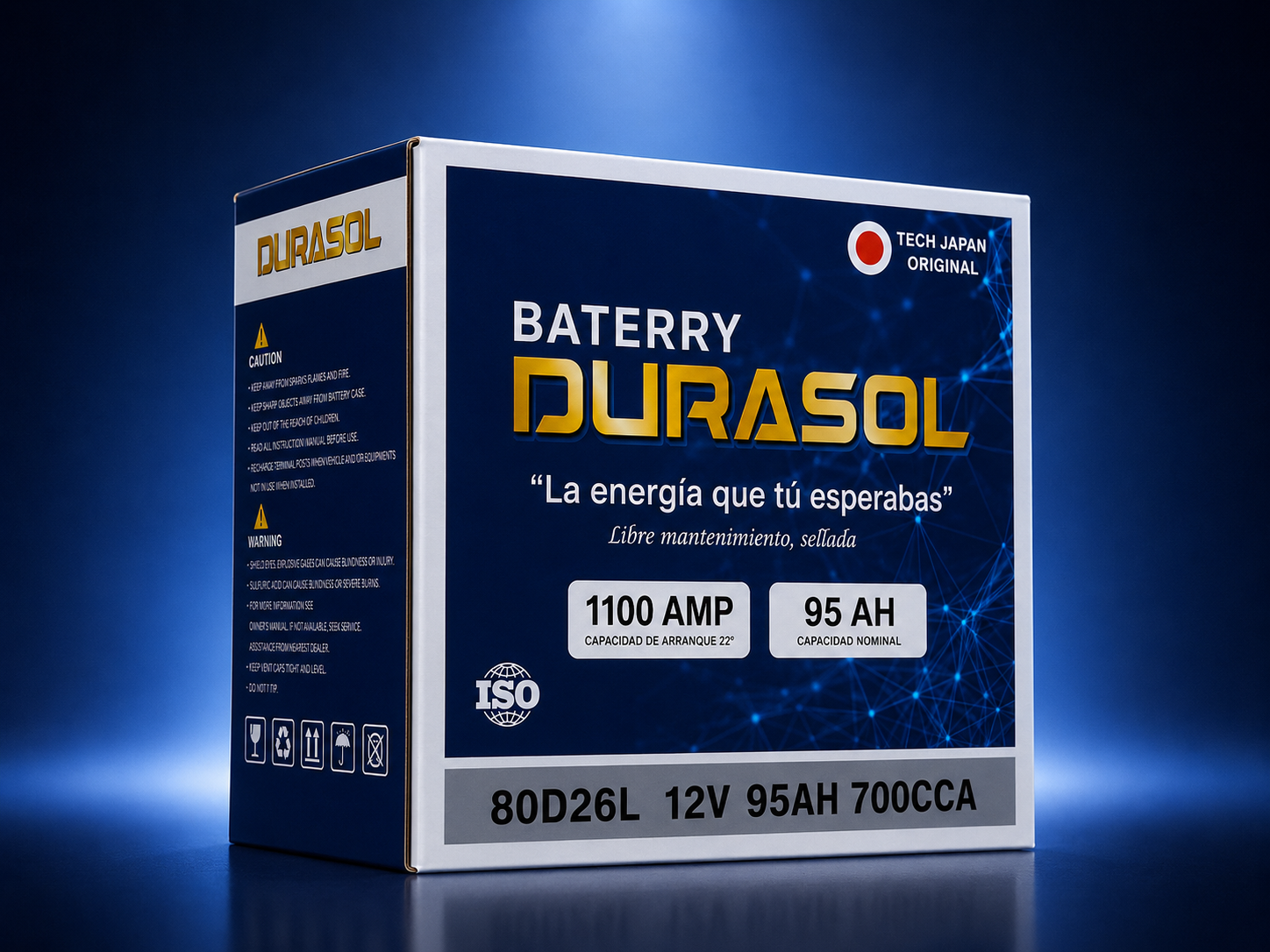 BATERIA DURASOL - 80D26L 12V 95AH 700CCA