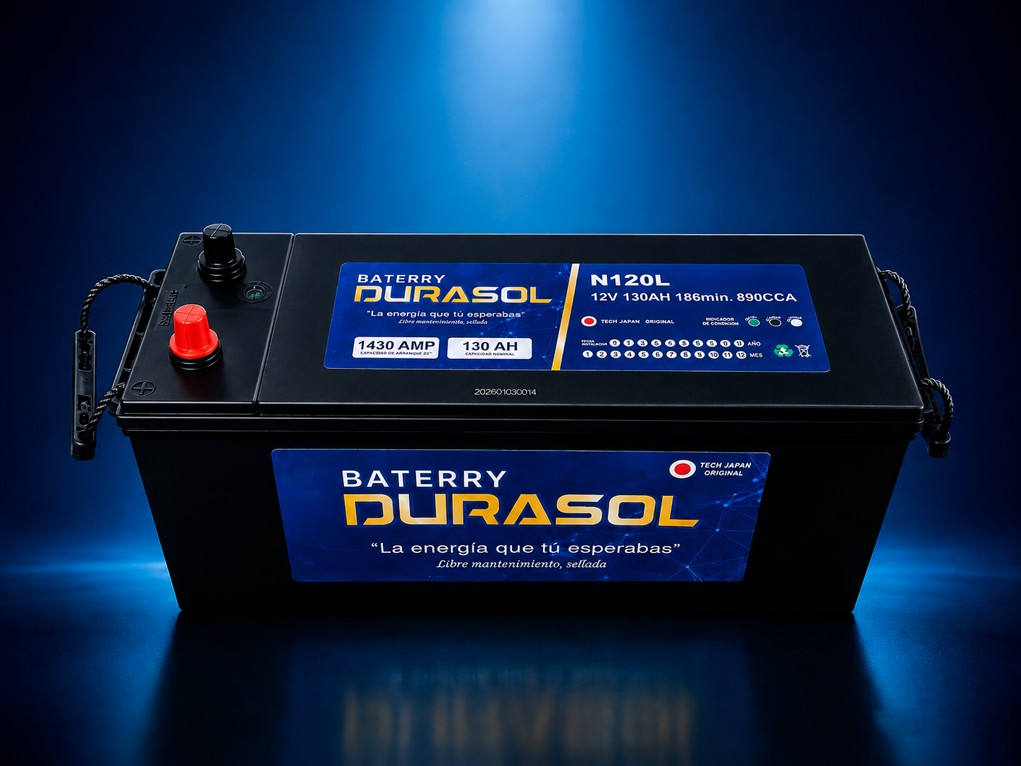 BATERIA DURASOL - N120L 12V 130AH 890CCA 