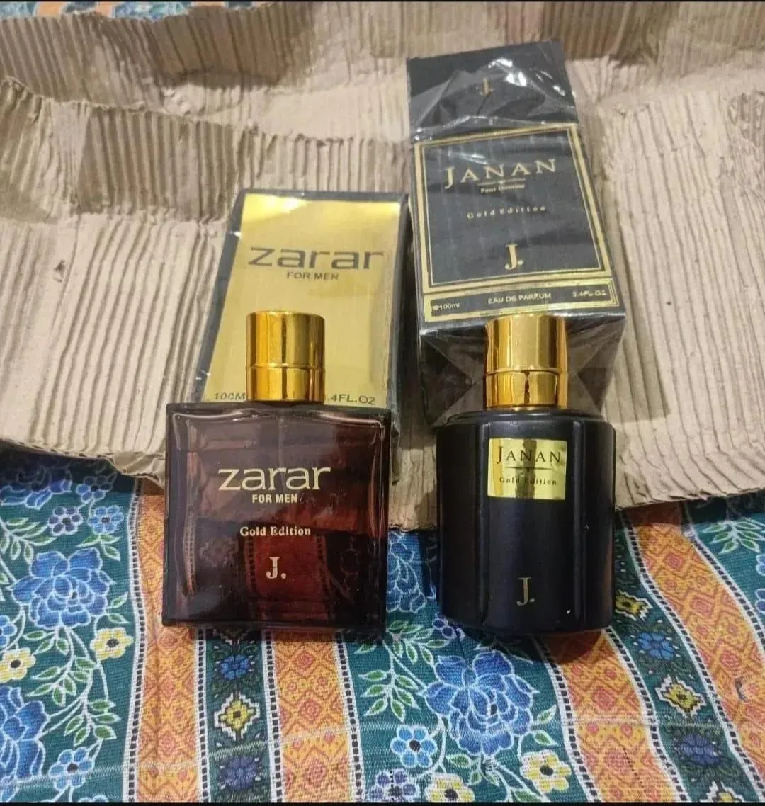 Men's Perfume Set Black Gold 12H Sweat Resistant 4