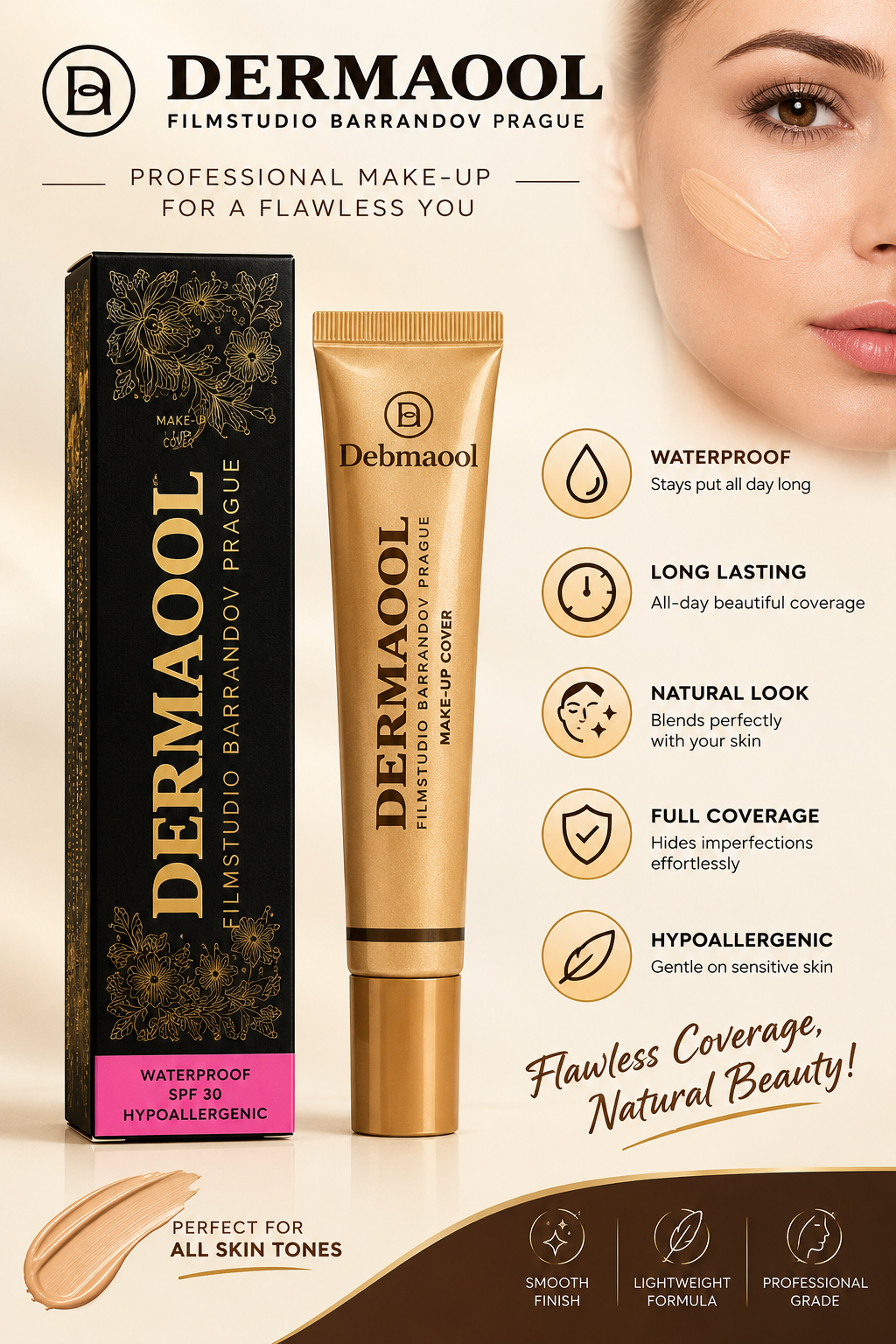 Debmaool Makeup Cover Foundation - Image 1