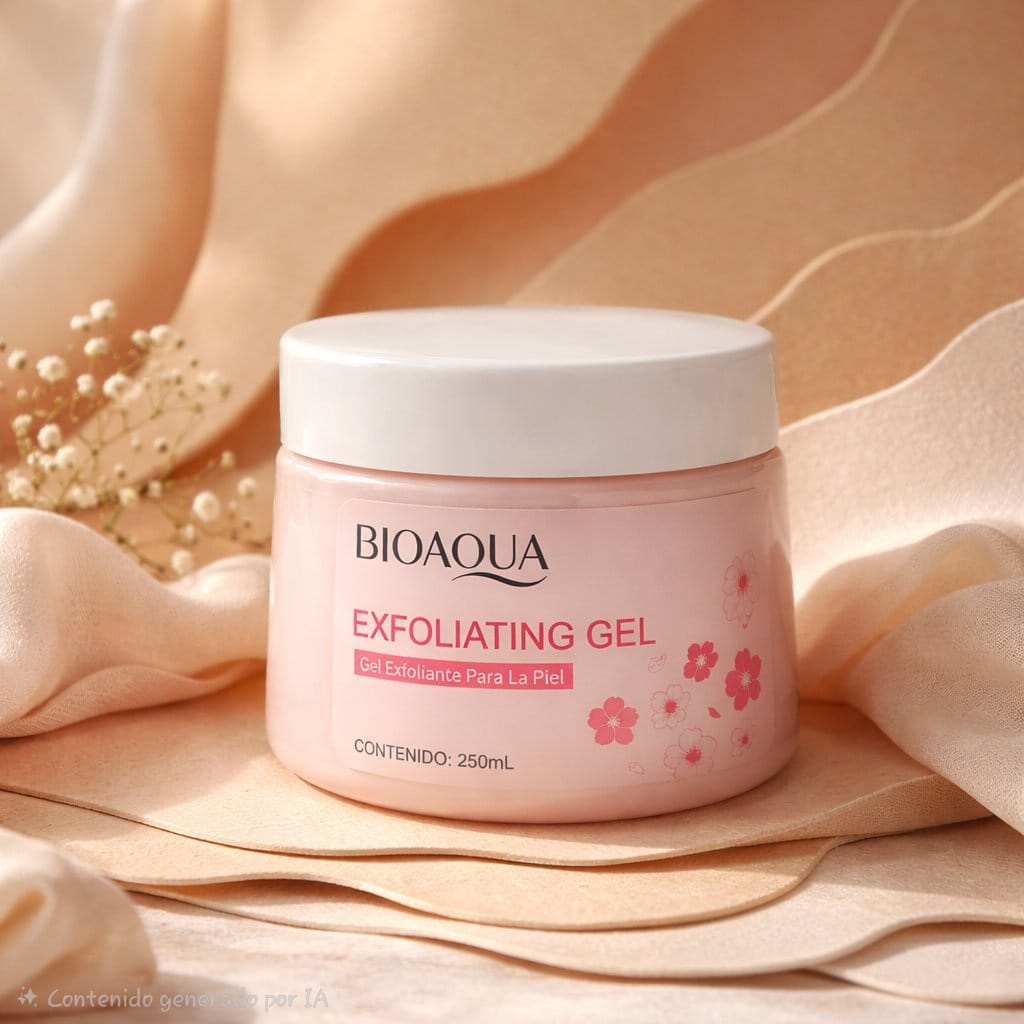 Gel exfoliante para piel