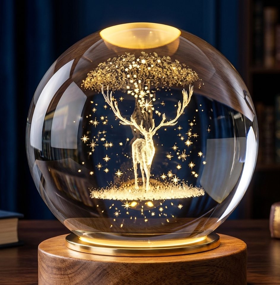 ✨ Glowing Crystal LED Lamp 💡  