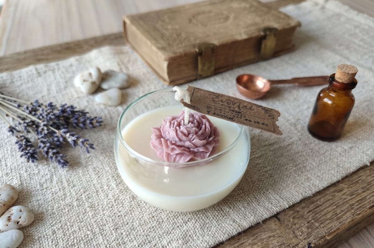 bougie mini peonia