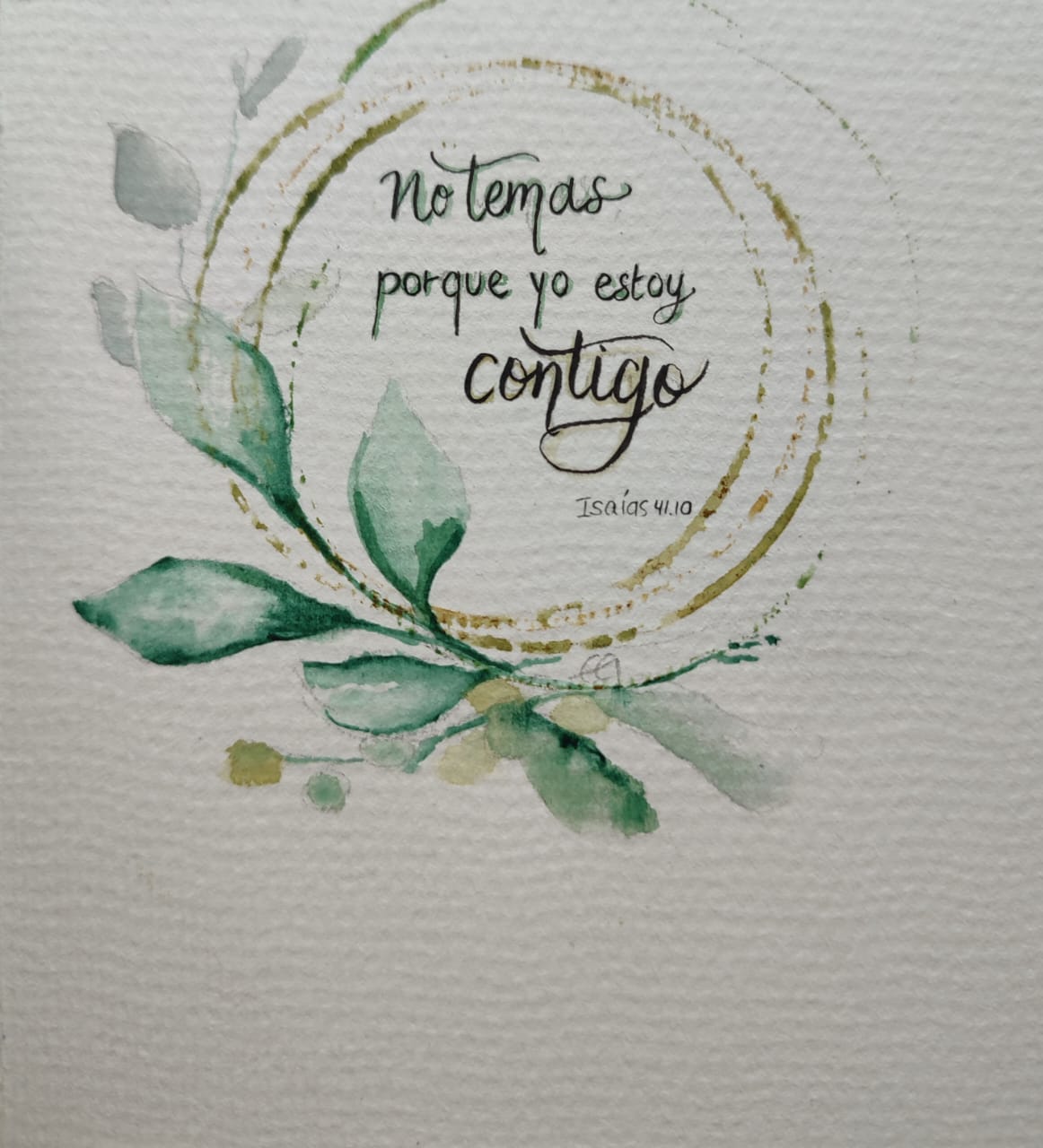 Cartes de vœux peintes à la main et personnalisables. 2